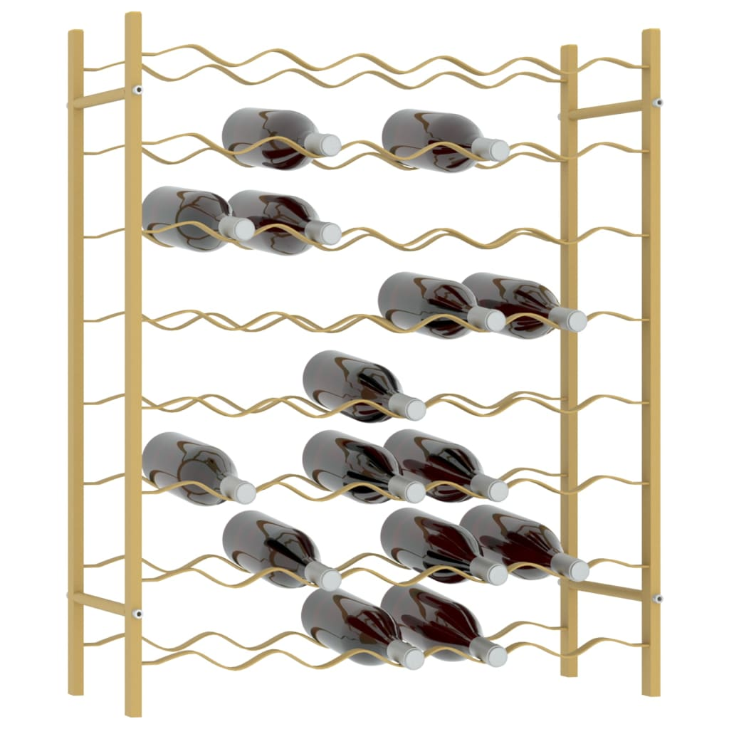 Wine Racks for 48 Bottles Gold Metal