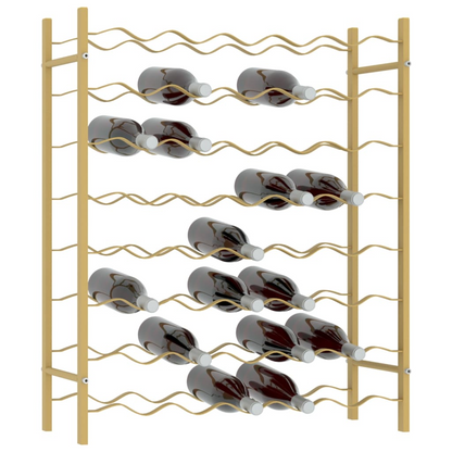 Wine Racks for 48 Bottles Gold Metal