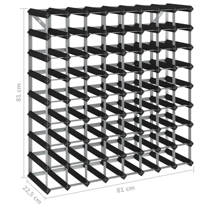 Wine Racks for 72 Bottles black wood