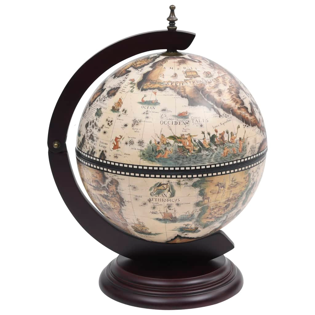 Wine Stand Eucalyptus Wood White - Table Globe 