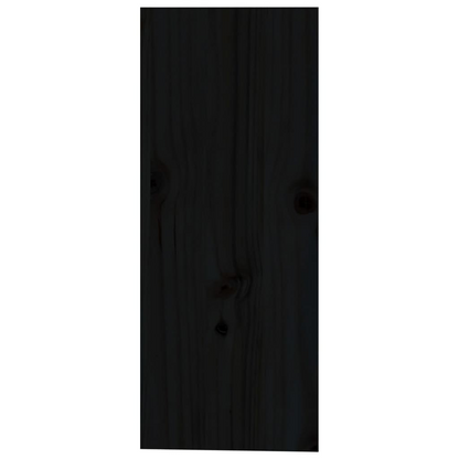 Wine Unit Black 62x25x62 cm Solid Wood