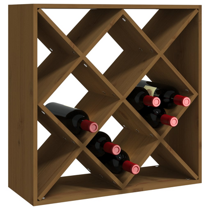 Wine Unit Honey Brown 62x25x62 cm Solid Wood Pine