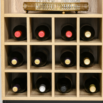anti-toppling - Wine Cabinet for 12 grid wine rack 