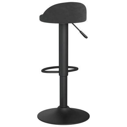 bar Stool 2 pcs Velvet black