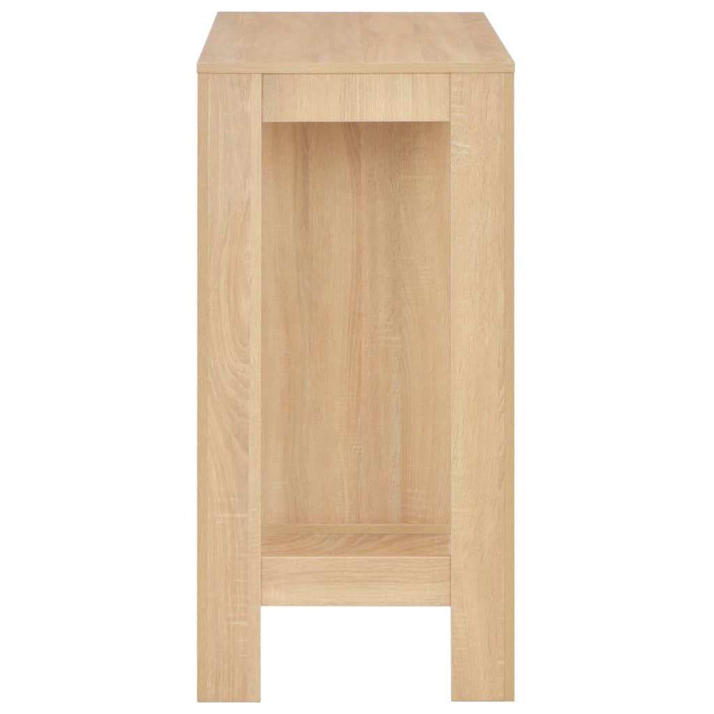 bar Table with Shelf Oak 