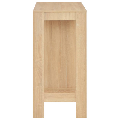 bar Table with Shelf Oak 