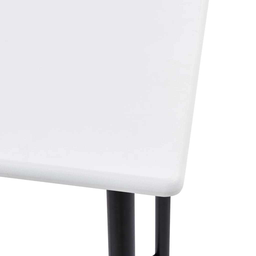 bar table black legs white top