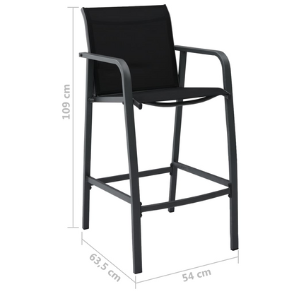black Bar Chairs 2 piece