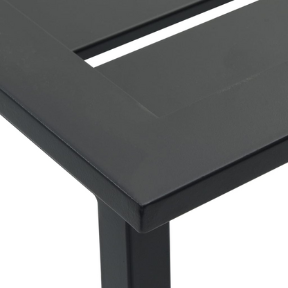 black Garden Bar Set Powder-coated Steel