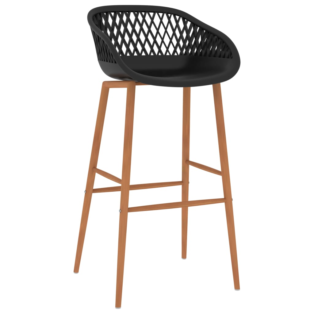 black mesh back bar stool