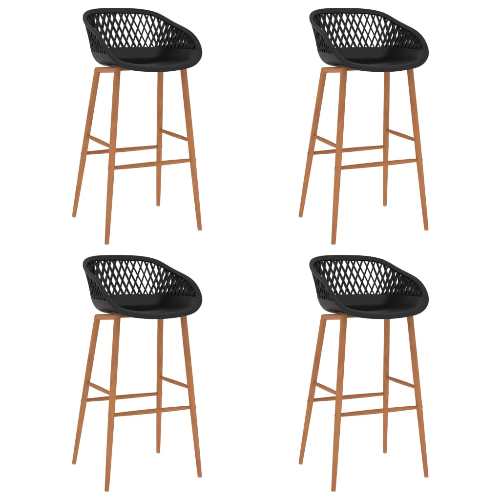 black mesh back bar stools