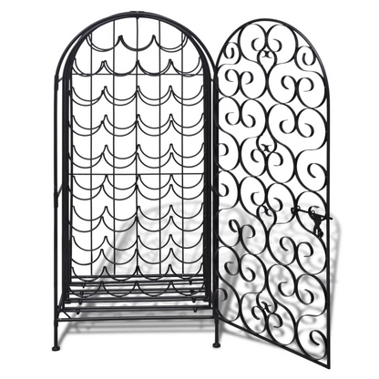 black metal Wine Rack for 35 Bottle