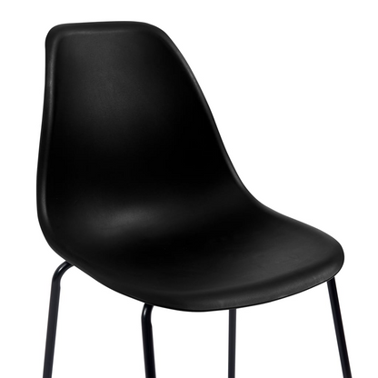 black plastic chair for bars