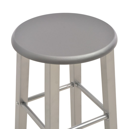 grey Bar Stools 2 pcs MDF Anthracite 