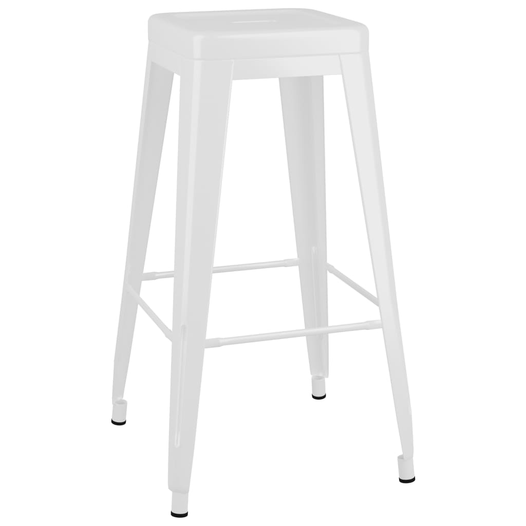 metal white bar stool