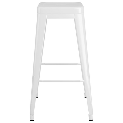 metal white bar stools