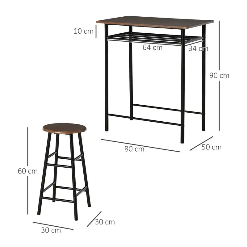 modern Kitchen Bar Table & Stools Set