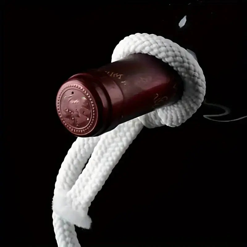 rope hover wine rack