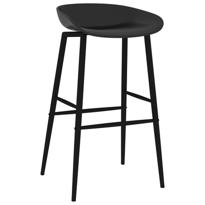 vidaXL 7 Piece Bar Set Black chair