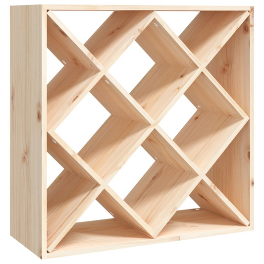 vidaXL Wine Cabinet 62x25x62 cm Solid Wood Pine