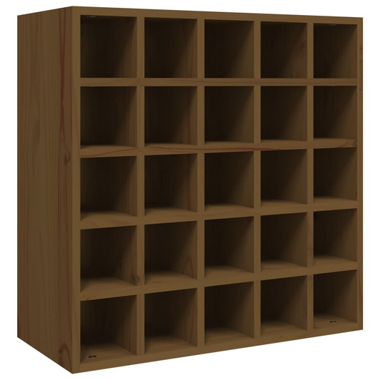 vidaXL Wine Cabinet Honey Brown 56x25x56 cm Solid Wood Pine
