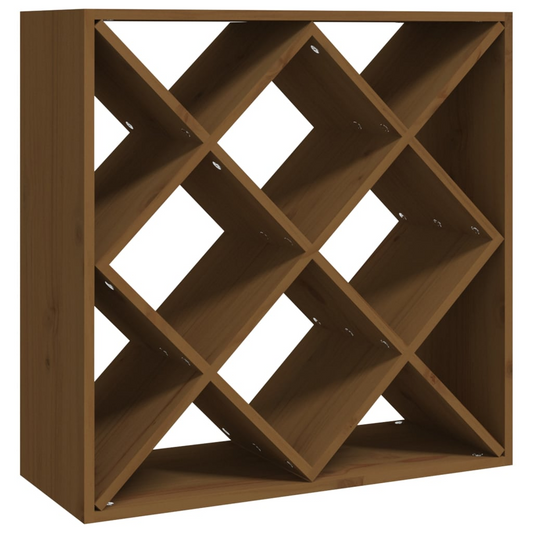 vidaXL Wine Cabinet Honey Brown 62x25x62 cm Solid Wood Pine
