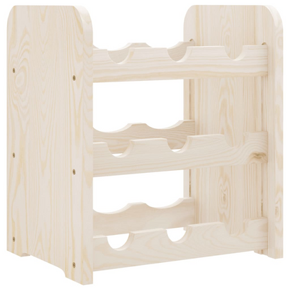 vidaXL Wine Rack 33x25x37 cm Solid Wood Pine
