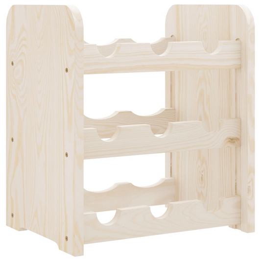 vidaXL Wine Rack 33x25x37 cm Solid Wood Pine