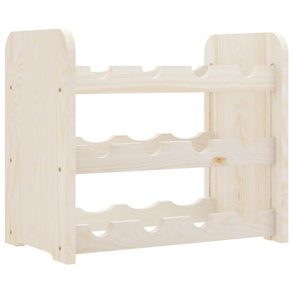 vidaXL Wine Rack 43x25x37 cm Solid Wood Pine