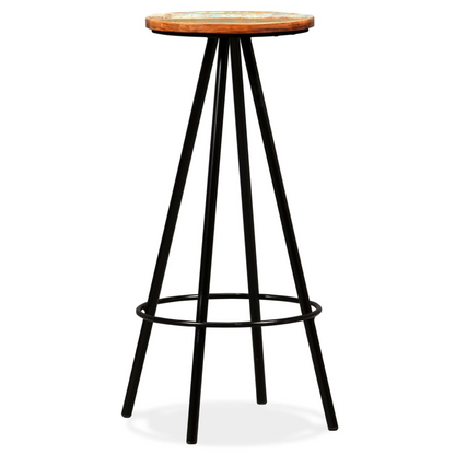 vintage style solid Reclaimed Wood bar stool