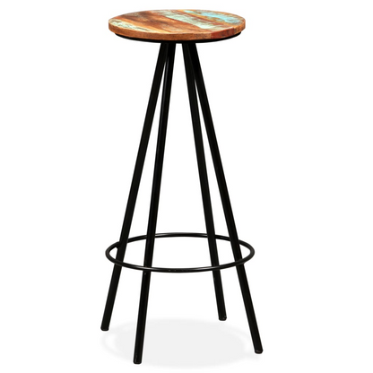 vintage style solid Reclaimed Wood bar stools