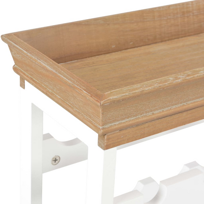 white and wood wine Cabinets