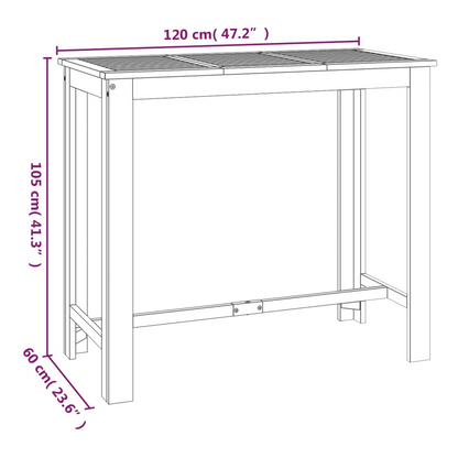 wood bar table - for home bars