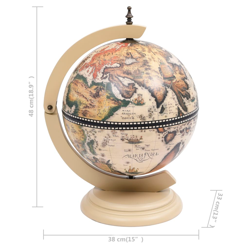 wood globe White - Wine Stand Eucalyptus